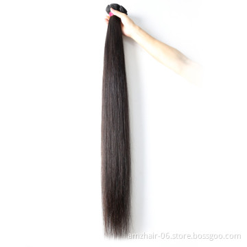1B Natural Color Straight Long Brazilian Virgin Human Hair Weave Bundles Wholesale 10A 11A Cuticle Aligned Remy Hair Extension